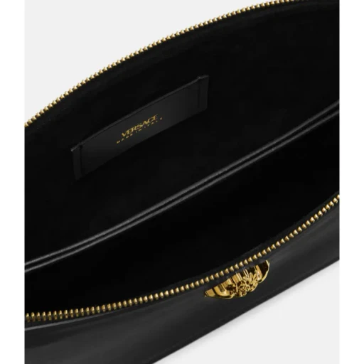 Versace Medusa-Head Zipped Clutch Bag
