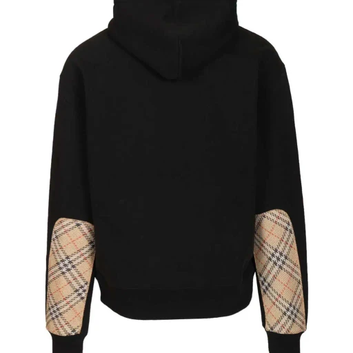 Burberry Checked Drawstring Hoodie
