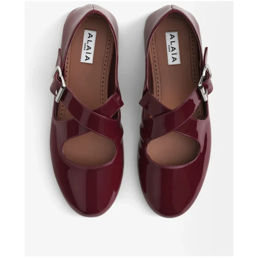 Buckle-Strap Ballet Flats