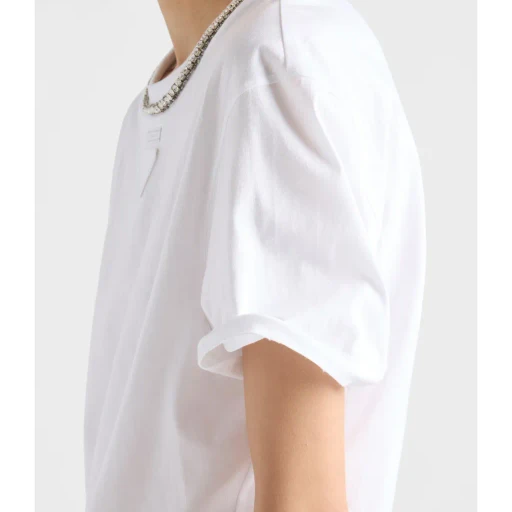 Prada Triangle-Patch Crewneck T-Shirt