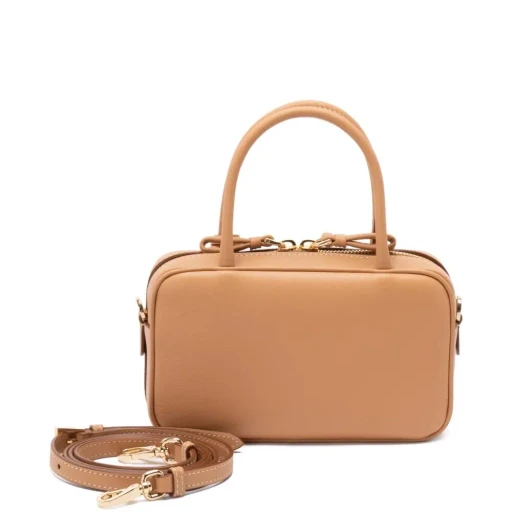 Prada Triangle-Logo Zipped Handbag