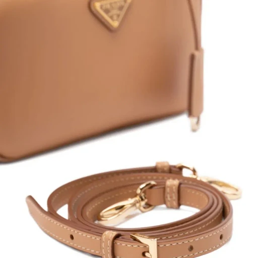 Prada Triangle-Logo Zipped Handbag