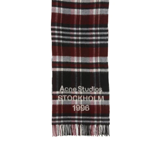 Plaid Logo Scarf