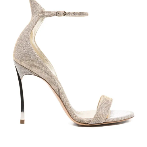 Round-Toe High-Heeled Sandals
