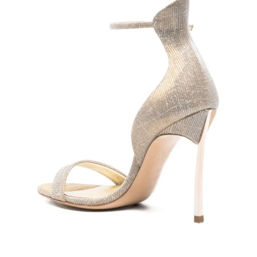 Round-Toe High-Heeled Sandals