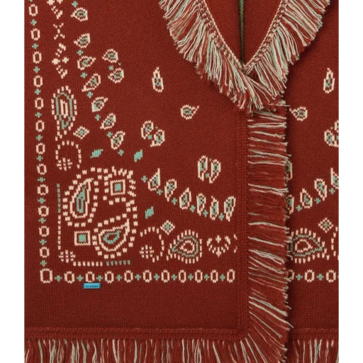 Alanui Fringed Bandana Cardigan