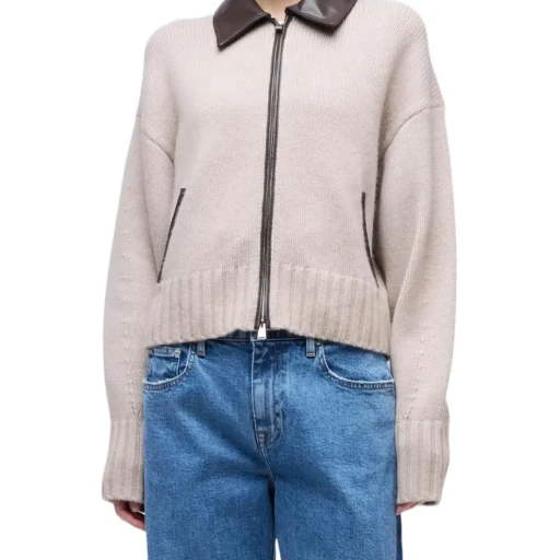 Simkhai High-Collar Wool Jacket