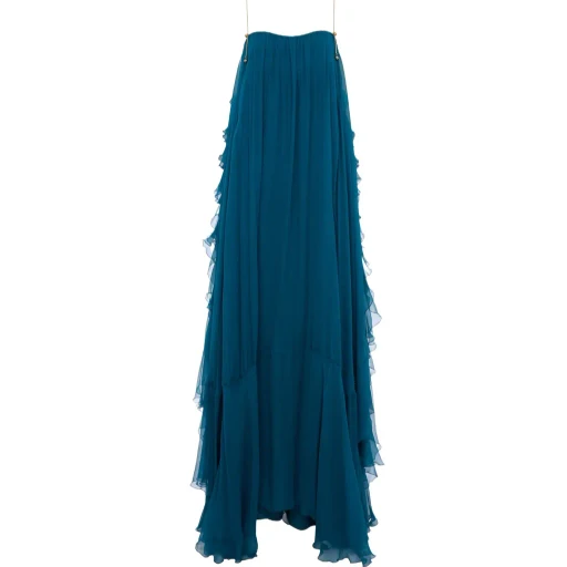 Chloé Sleeveless Ruffled Long Dress