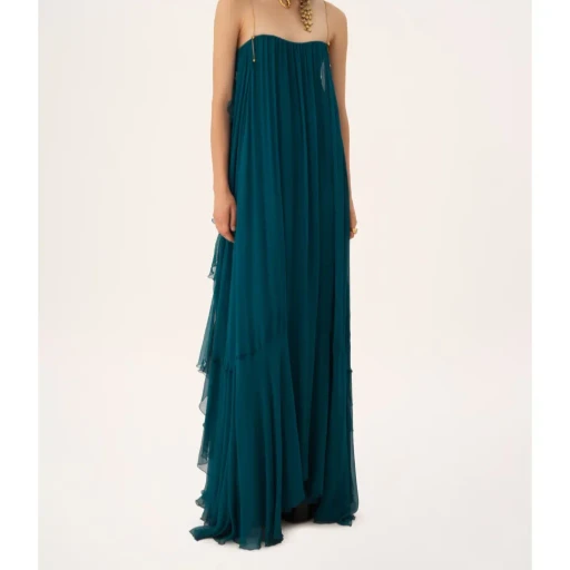 Chloé Sleeveless Ruffled Long Dress