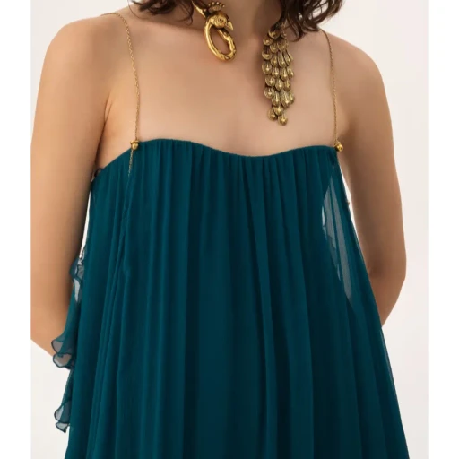 Chloé Sleeveless Ruffled Long Dress