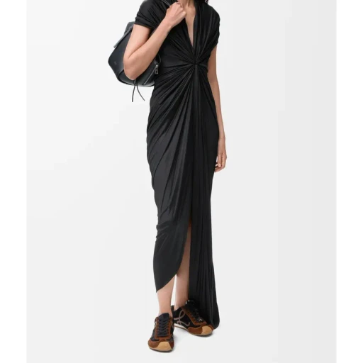 Loewe Gathered Draped Sleeveless Dress