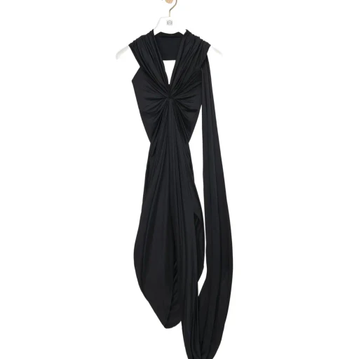 Loewe Gathered Draped Sleeveless Dress