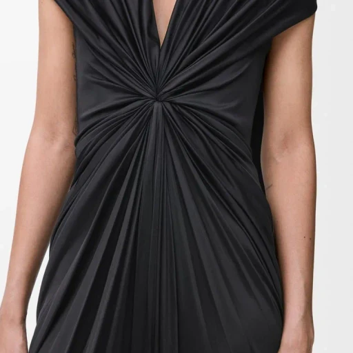 Loewe Gathered Draped Sleeveless Dress