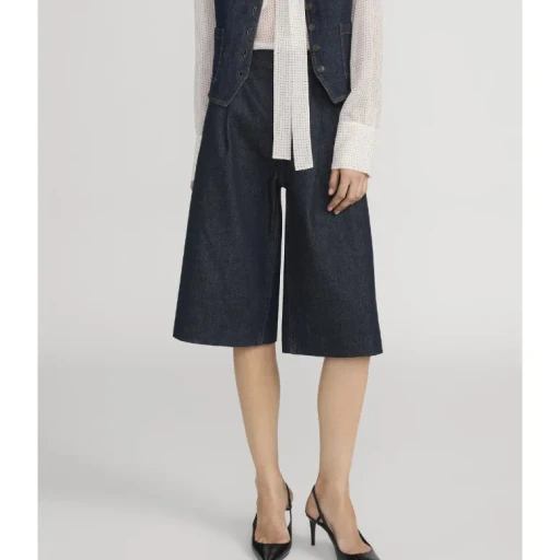 Frame Pleat Detailed Tailored Shorts
