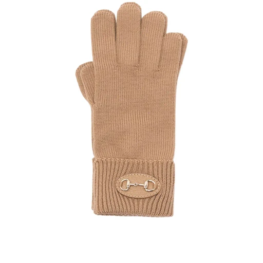 Gucci Horsebit Knit Gloves