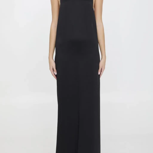 Saint Laurent Back-Tie Sleeveless Dress