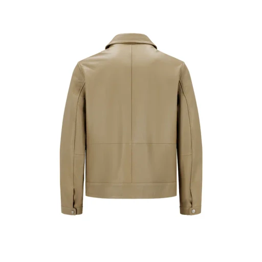 Long Sleeve Leather Jacket