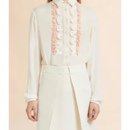 Marni Ruffled Georgette Shirt