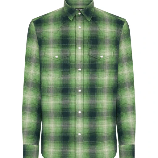 Checkered Long-Sleeved Shirt