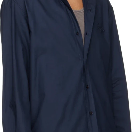 Balmain Collared Long-Sleeve Poplin Shirt