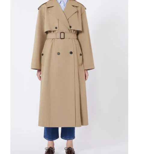 Long-Sleeved Trench Coat