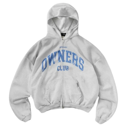 Represent Owners Club Zip Through Hoodie