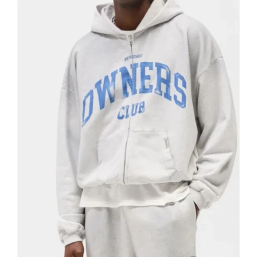 Represent Owners Club Zip Through Hoodie