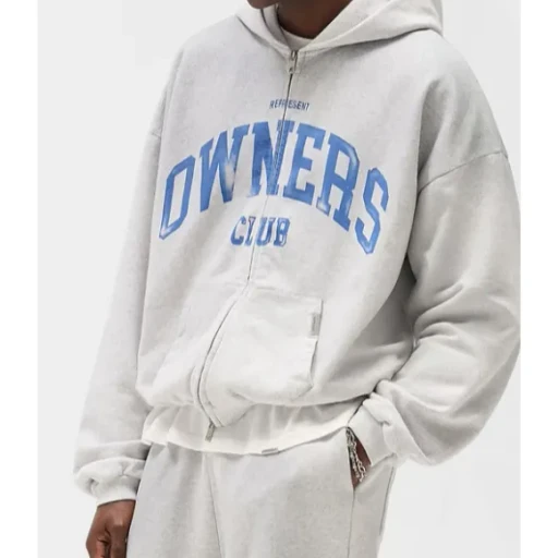 Represent Owners Club Zip Through Hoodie
