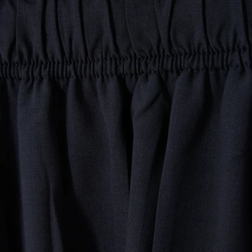 Elastic Waist Midi Skirt