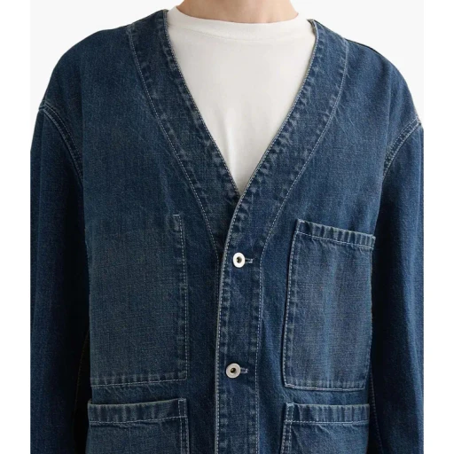 Patch Pocket Cotton Shirt Jacket