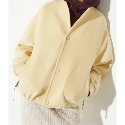 Double-Layer Wool Bomber Jacket