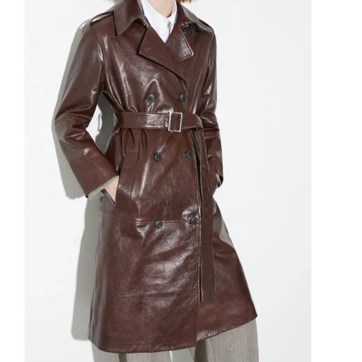 Long-Sleeved Trench Coat