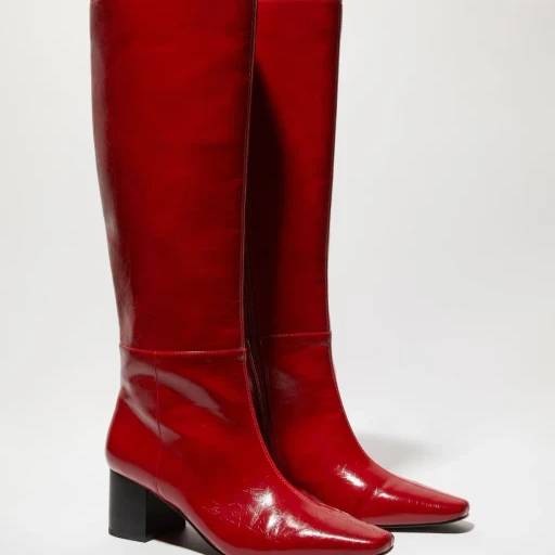 Chunky-Heeled Knee-High Boots