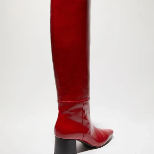 Chunky-Heeled Knee-High Boots
