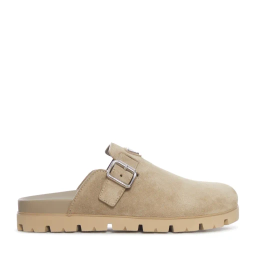 Prada Triangle-Logo Mules
