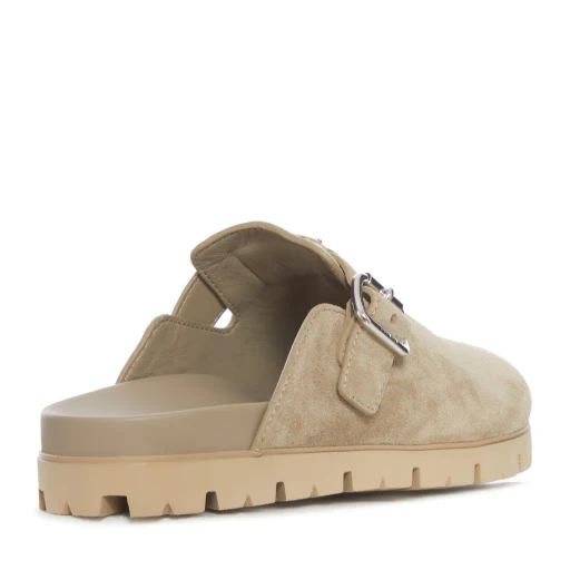 Prada Triangle-Logo Mules