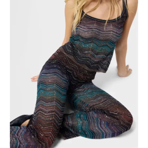 Missoni Zig-Zag Pattern Straight Leg Pants