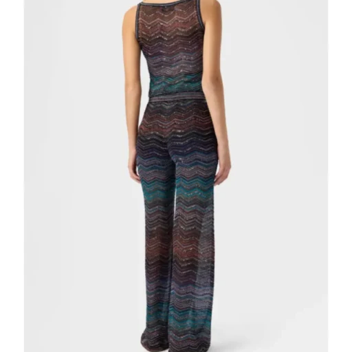 Missoni Zig-Zag Pattern Straight Leg Pants