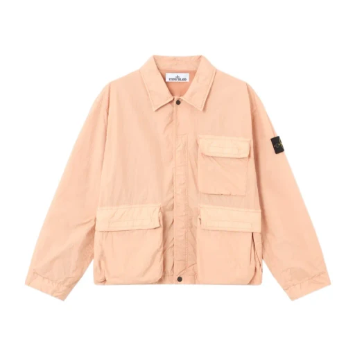 Stone Island Logo Patch Buttoned Overshirt