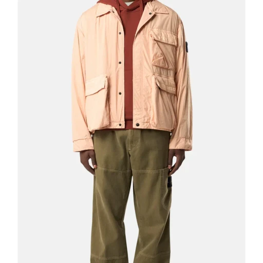 Stone Island Logo Patch Buttoned Overshirt
