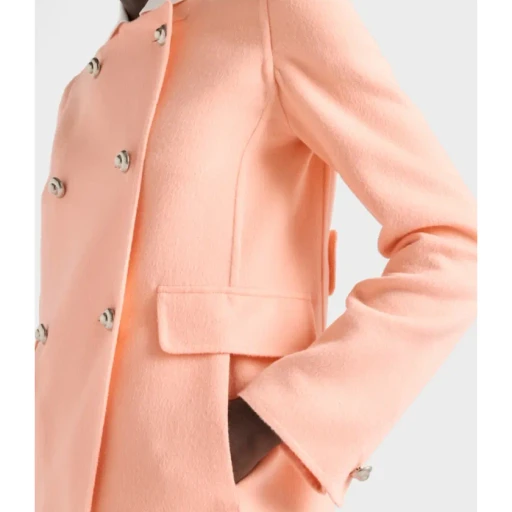 Double-Breasted Lightweight Cashmere Peacoat