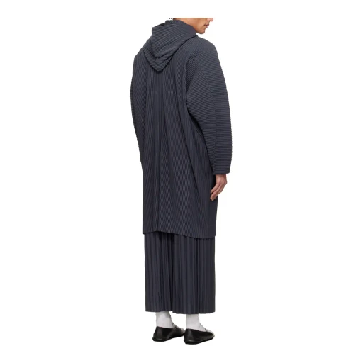 Pleated Long-Sleeved Coat
