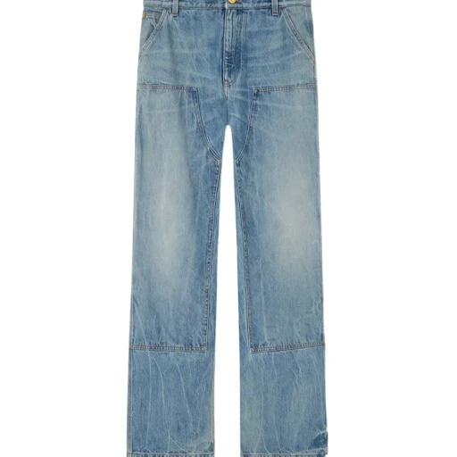 Versace Logo Patch Cargo Jeans
