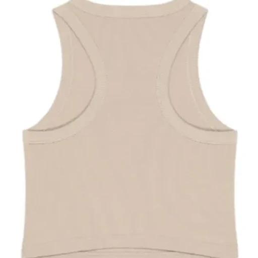 Cropped Tank Top In Cotton With Givenchy Paris Print
