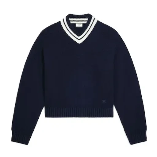 V-Neck Sweater In Cashmere
