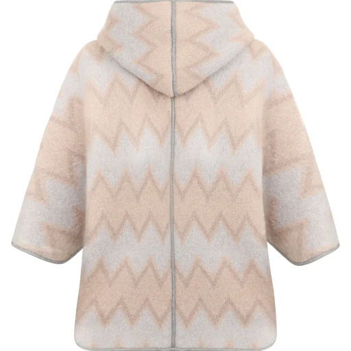 Zig Zag Hooded Coat