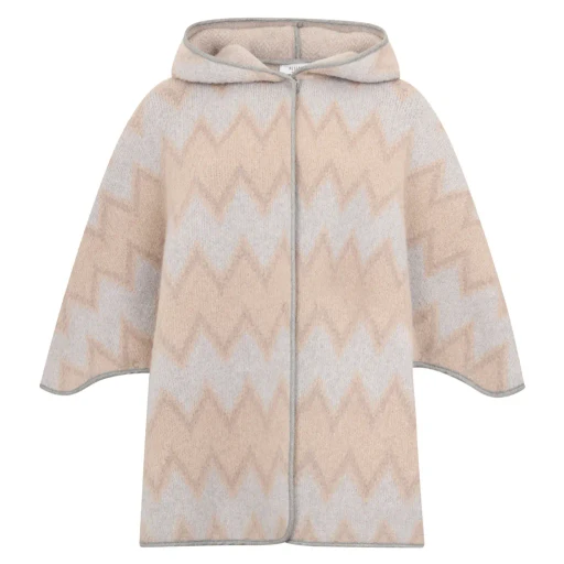Zig Zag Hooded Coat