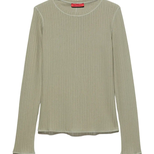Ribbed Knit T-Shirt
