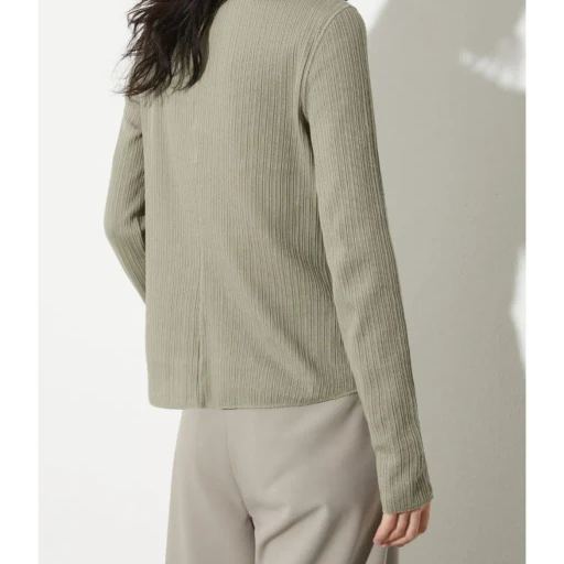 Ribbed Knit T-Shirt