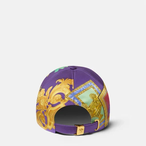 Versace Printed Twill Baseball Cap